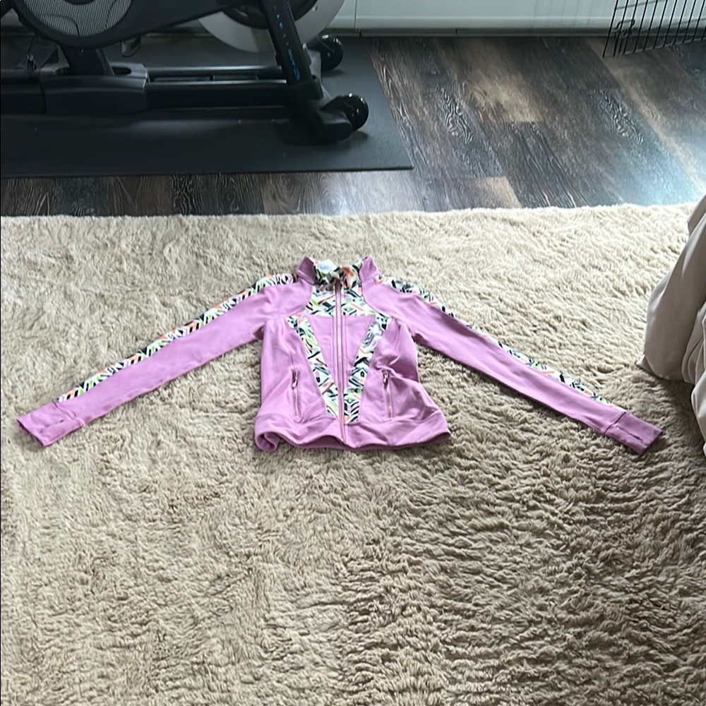 Ivivva Pink Jacket with Patterned Accents